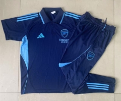 25-26 Arsenal Royal Blue  Thailand Polo Uniform-815