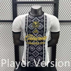 Player Version 2025-2026 Special Version Club America Black&White Thailand Soccer Jersey AAA-3596