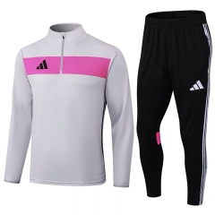 25-26 Adidas Light Grey Thailand Soccer Tracksuit-411