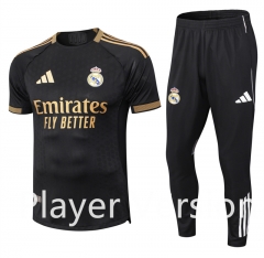 Player Version 25-26 Real Madrid Black&Golden Thailand Soccer Uniform-9926