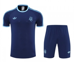 25-26 Argentina Royal Blue Thailand Soccer Uniform-4627