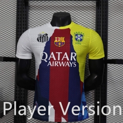 Player Version 25-26 Special Edition Barcelona White&Red&Blue&Yellow Thailand Soccer Jersey AAA-888
