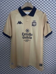 (S-4XL) 25th Anniversary Edition Deportivo La Coruña Gold Thailand Soccer Jersey AAA-2044