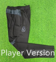 Player Version 2025-26 Real Madrid Black&Grey Thailand Soccer Long Pants-9926