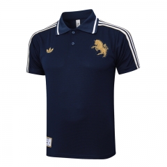 25-26 Retro Version  Juventus Cyan Thailand Polo Shirt-815
