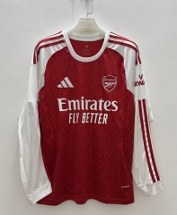 (S-3XL) 25-26 Arsenal Home Red&White LS Thailand Soccer Jersey AAA-9268