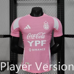 Player Version Argentina Pink Thailand Soccer Jersey AAA-888