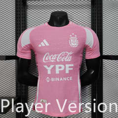Player Version Argentina Pink Thailand Soccer Jersey AAA-888