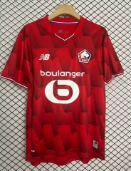 (S-4XL) 25-26 Lille Home Red Thailand Soccer Jersey AAA-2044