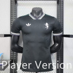 Player Version 25-26 Juventus 2nd Away Black Thailand Soccer Jersey AAA-888