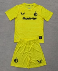 25-26 Feyenoord Rotterdam Goalkeeper Yellow Soccer Uniform-AY