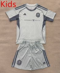25-26 Nashville SC Grey Training Kids/Youth Soccer Uniform-AY