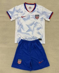 2025-2026 USA Home White&Blue Soccer Unifrom-AY