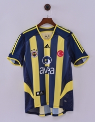 Retro Version 07-08 Season Fenerbahçe Home Yellow&Blue Thailand Soccer Jersey AAA-7189