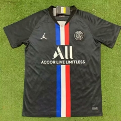 Retro Version 19-20 Paris 3rd Away Black Thailand Soccer Jersey AAA-7209