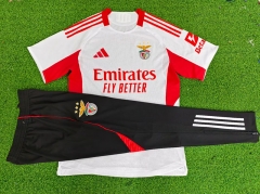 Player Version 25-26 Benfica 2nd Away White Thailand Soccer Short-Sleeve Tracksuit Uniform-9926