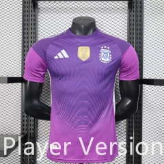 Player Version Argentina Purple  Thailand Soccer Jersey AAA-888