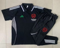 25-26 Arsenal Black Thailand Polo Uniform-815