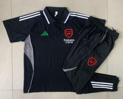 25-26 Arsenal Black Thailand Polo Uniform-815