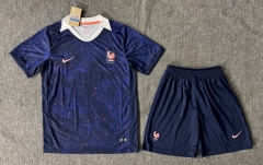25-26 France Home  Blue Soccer Uniform-6748