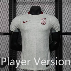 Player Version 2025-2026 China Away Beige Thailand Soccer Jersey AAA-888
