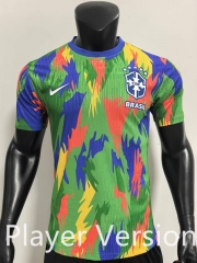 Player Version 25-26 Brazil Blue&Green&Red Thailand Soccer Jersey AAA-SJ