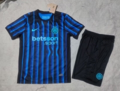 2025-26 Correct Edition Inter Milan Home Blue&Black Soccer Uniform-718