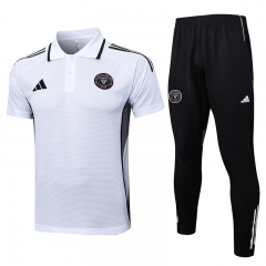 25-26  Inter Miami CF White Thailand Polo Uniform-815