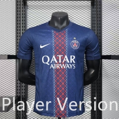 Player Version 25-26 One Star Paris Home Blue Thailand Soccer Jersey AAA-888
