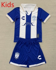 25-26 Pachuca Home Blue&White Kids/Youth Soccer Uniform-AY