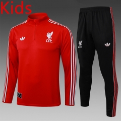25-26 Liverpool Red Kids/Youth Soccer Tracksuit Uniform-815