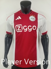 Player Version 25-26 Ajax Home Red Thailand Soccer Jersey AAA-0871