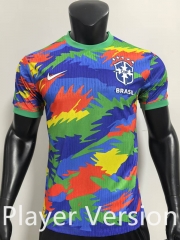 Player Version 25-26 Brazil Green&Blue&Red Thailand Soccer Jersey AAA-SJ