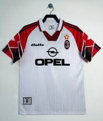 Retro Edition Special Edition 97-98 AC Milan Away White Thailand Soccer Jersey AAA-811