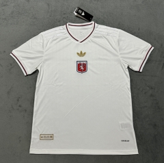 (S-4XL) 25-26 75th Anniversary Olympique Lyonnais White Thailand Soccer T Shirt AAA-4506
