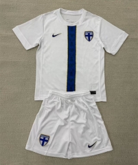 25-26 Finland Away White Soccer Uniform-AY