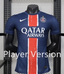 Player Version 2024-2025 One Star Paris Home Blue Thailand Soccer Jersey AAA-888