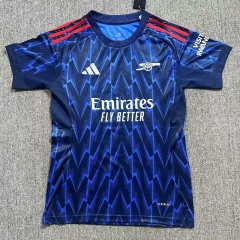 25-26 Arsenal Away Blue Women Soccer Jersey AAA-2386