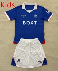 25-26 Rangers Home Blue  Kids/Youth Soccer Uniform-AY