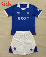 25-26 Rangers Home Blue  Kids/Youth Soccer Uniform-AY