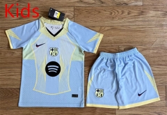 2025-2026 Barcelona Blue Kids/Youth  Soccer Uniform-709