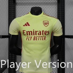 Player Version 25-26 Special Edition Arsenal Light Yellow Thailand Soccer Jersey AAA-888