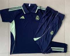 2025-2026 Real Madrid Cyan Thailand Polo Uniform-815