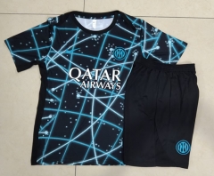25-26 Inter Milan Black Star Inkjet Short-sleeved Thailand Soccer Tracksuit-815