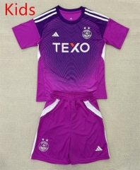 25-26 Aberdeen Goalkeeper Purple Kids/Youth Soccer Uniform-AY