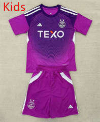 25-26 Aberdeen Goalkeeper Purple Kids/Youth Soccer Uniform-AY