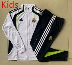 Retro Version 2025-26 Real Madrid White Kids/Youth Soccer Jacket Uniform-815