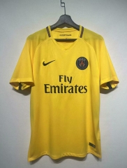 Retro Version 15-17 Paris Away Yellow Thailand Soccer Jersey AAA-7209