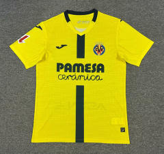 (S-4XL) 25-26 Villarreal CF Home Yellow Thailand Soccer Jersey AAA-512