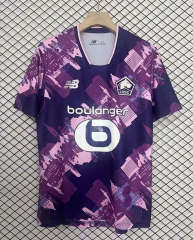 (S-4XL) 25-26 Lille Away Purple Thailand Soccer Jersey AAA-2044